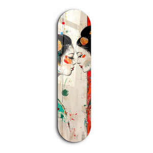 Girls in Yukata | Glass Wall Art - Artdesigna