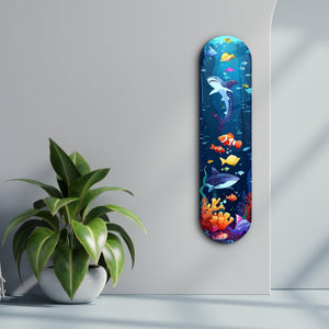 Sweet Shark 1 | Glass Wall Art - Artdesigna