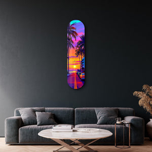 Miami 1 | Glass Wall Art - Artdesigna