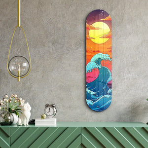 Ocean Waves V1 | Glass Wall Art - Artdesigna