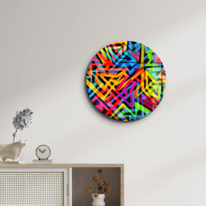 ・"Mixed 2"・Rounded Glass Wall Art - ArtDesigna Glass Printing Wall Art