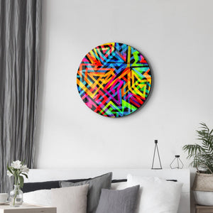 ・"Mixed 2"・Rounded Glass Wall Art - ArtDesigna Glass Printing Wall Art