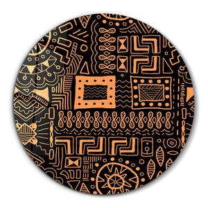 ・"Signs"・Rounded Glass Wall Art - ArtDesigna Glass Printing Wall Art