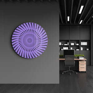 Zümrüt Döngüsü – Yuvarlak Cam Duvar Tablosu