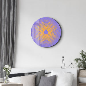 Çiçeksi Elektrik – Yuvarlak Cam Duvar Tablosu