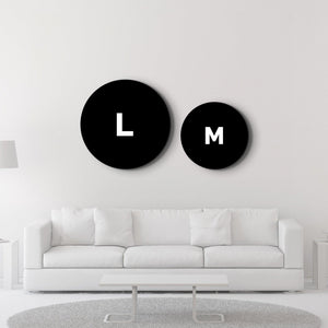 ・"Travertine - Moon - Beige Powder"・Rounded Glass Wall Art - ArtDesigna Glass Printing Wall Art