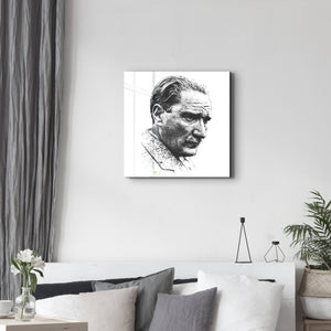 Mustafa Kemal Atatürk I - Cam Duvar Tablosu