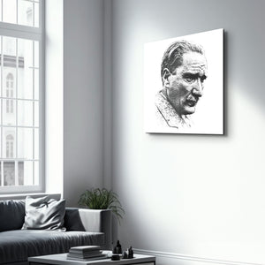 Mustafa Kemal Atatürk I - Cam Duvar Tablosu