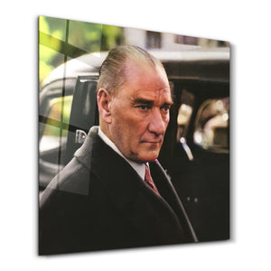 Mustafa Kemal Atatürk II - Cam Duvar Tablosu