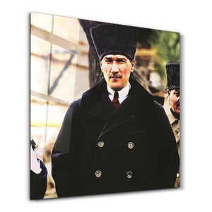 Mustafa Kemal Atatürk III - Cam Duvar Tablosu