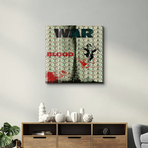 War & Money by Mr. Pablo Costa | Cam Duvar Tablosu