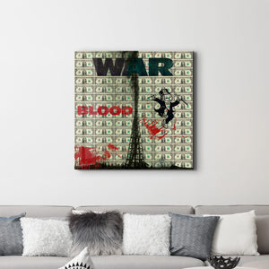 War & Money by Mr. Pablo Costa | Cam Duvar Tablosu