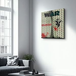 War & Money by Mr. Pablo Costa | Cam Duvar Tablosu