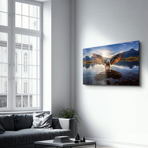 Majestic Eagle | Glass Wall Art - Artdesigna