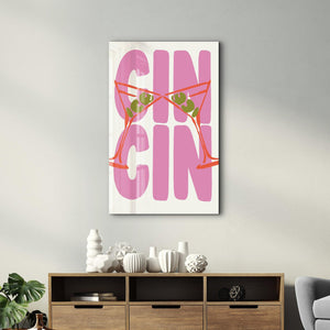 CIN CIN! Cheers! | Glass Wall Art - Artdesigna