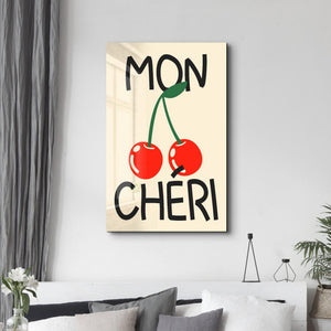 Mon Chéri | Glass Wall Art - Artdesigna