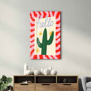 Hello! | Glass Wall Art - Artdesigna