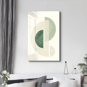 Geometrik Akışlı Minimal Tasarım - Cam Duvar Tablosu