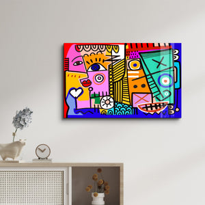 Graffiti Pop-Art İle Cesur İfadeler - Cam Duvar Tablosu