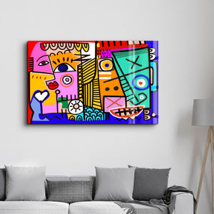 Graffiti Pop-Art İle Cesur İfadeler - Cam Duvar Tablosu