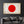 Japonya Bayrağı Boya Sıçrama Efektli - Cam Duvar Tablosu