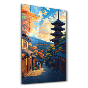 Kyoto Huzuru – HMZ'den Cam Duvar Tablosu