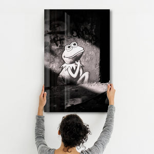Gölgedeki Kermit – Cam Duvar Tablosu