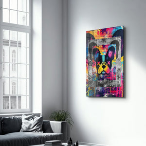 Graffiti Pup Pop – Cam Duvar Tablosu
