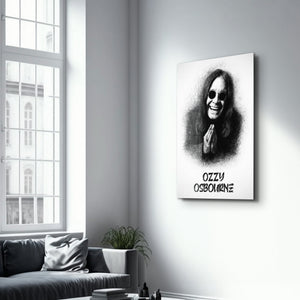 Ozzy Osbourne Eskiz Övgüsü – Cam Duvar Tablosu