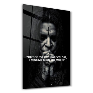 Ozzy'den Alıntı – Cam Duvar Tablosu