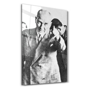 Mustafa Kemal Atatürk V - Cam Duvar Tablosu