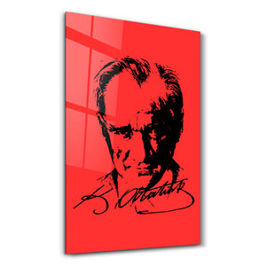 Mustafa Kemal Atatürk VIII - Cam Duvar Tablosu