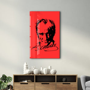 Mustafa Kemal Atatürk VIII - Cam Duvar Tablosu