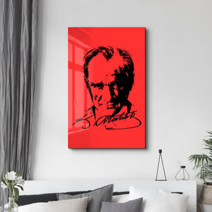 Mustafa Kemal Atatürk VIII - Cam Duvar Tablosu