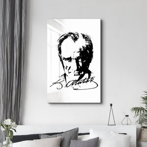 Mustafa Kemal Atatürk VIII - Cam Duvar Tablosu