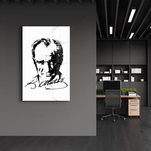Mustafa Kemal Atatürk VIII - Cam Duvar Tablosu