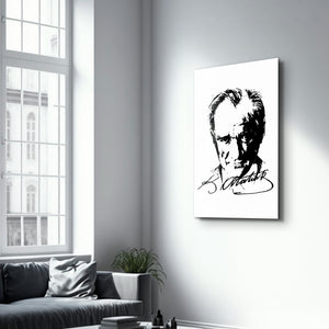 Mustafa Kemal Atatürk VIII - Cam Duvar Tablosu