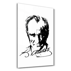 Mustafa Kemal Atatürk VIII - Cam Duvar Tablosu