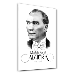 Mustafa Kemal Atatürk XI - Cam Duvar Tablosu
