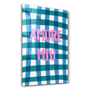 AMORE MIO | Cam Duvar Tablosu