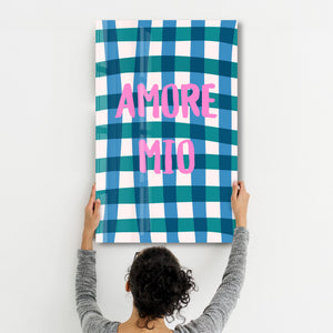 AMORE MIO | Cam Duvar Tablosu