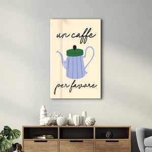 Kahve Lütfen | Cam Duvar Tablosu