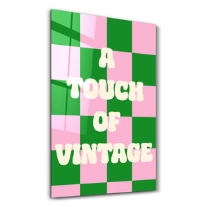 Vintage Dokunuş | Cam Duvar Tablosu