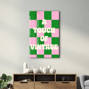 Vintage Dokunuş | Cam Duvar Tablosu