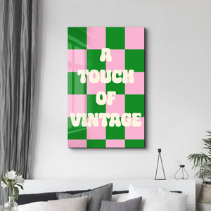 Vintage Dokunuş | Cam Duvar Tablosu