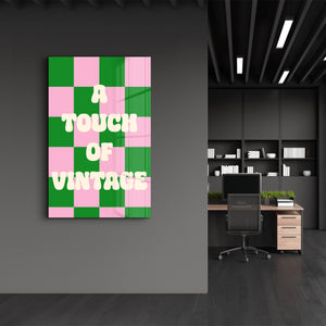 Vintage Dokunuş | Cam Duvar Tablosu