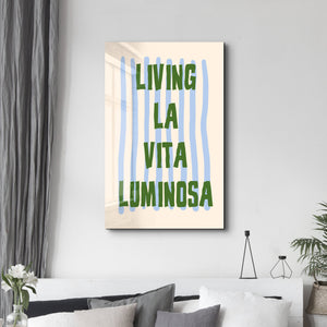 Işıltılı Bir Yaşam Sürmek | Cam Duvar Tablosu