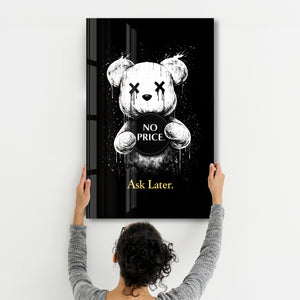 Ask Later x Sugar Teddy | Cam Duvar Tablosu