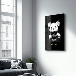 Ask Later x Sugar Teddy | Cam Duvar Tablosu