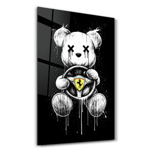 Driven by Desire x Sugar Teddy | Cam Duvar Tablosu